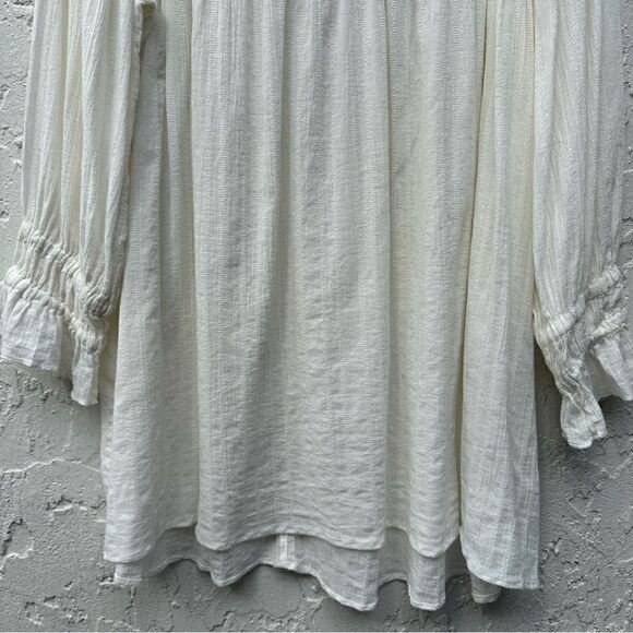 FREE PEOPLE Obi Mila Smocked Tunic Blouse Size Medium - Picture 10 of 12